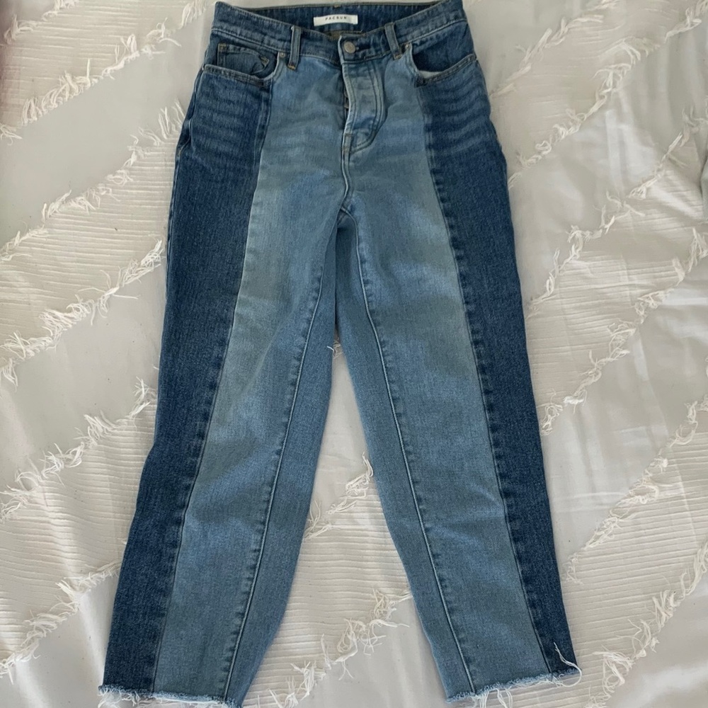 PacSun High Rise Straight Two toned Jeans